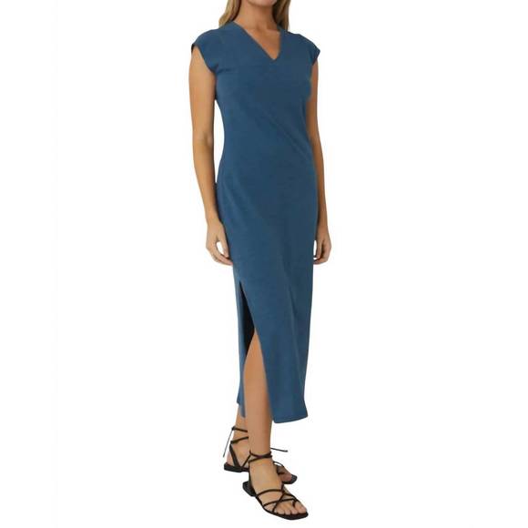 NEW JS71 josi midi dress in indigo - Picture 3 of 3